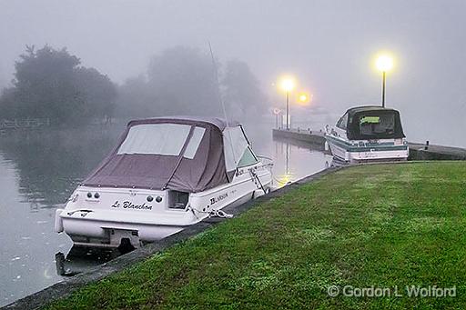Foggy Canal Basin_DSCF05183.jpg - Photographed along the Rideau Canal Waterway at Smiths Falls, Ontario, Canada.